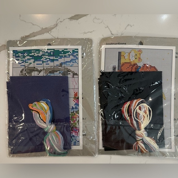 Craft Cross Stitch Embroidery  Cats and Dolphins NIP - Picture 4 of 4